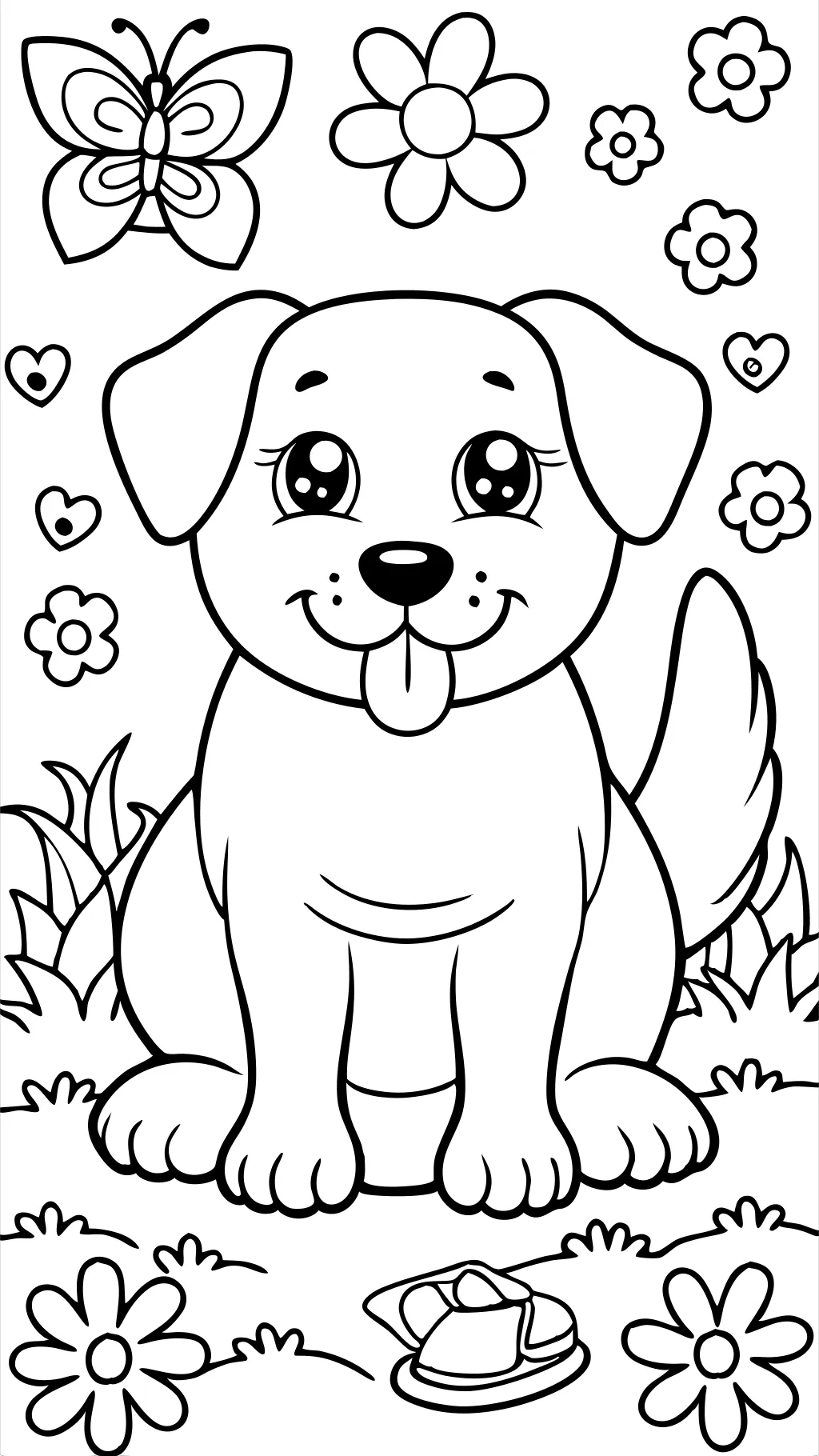 doggie coloring page